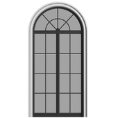 Arc Classical Window.Entrance to the house.Front Door.Arched Window Opening.Outdoor Entrance modern door.External Doors. Exterior Window .Street Doors