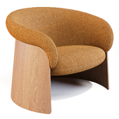 Ondarreta: Ginger Wood - Lounge Chair
