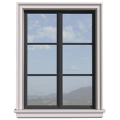 Aluminium Window..Front Window.Iron Window Opening.Outdoor Entrance modern Window.External grey Window .Street Window