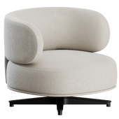 AKIKO Lounge Swivel armchair By Gallotti&Radice