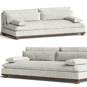 Elbowless sofa Leto, Omari Natural