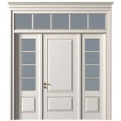 French Interior doors in classic style. French Art Deco Modern Door Partition.Entrance to the house