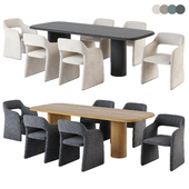 CAMERICH Echo Petite Chair. Archer Dining Table.