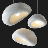 Organic shaped hanging light