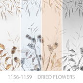 Wallpapers/Dried flowers/Designer wallpaper/Panel/Photowall-paper/Fresco