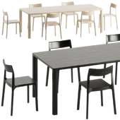 Molloy dining table chair set
