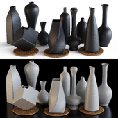 Decorative ceramic vases