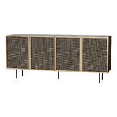 Тумба TRACE BRASS WIRE MESH CABINET CREDENZA