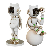 Modern Fashion Astronaut Doll sculpture