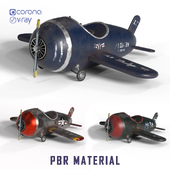 AIR PLANE TOYS-OLD AND CLEAN-PBR 4K