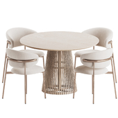 Oleandro Chair Jeanette Table Dining Set