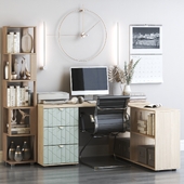 Workstation with corner desk Monblan