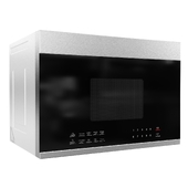 FORNO 1.3-cu ft 1000-Watt Built-In Microwave with Sensor Cooking Controls and Speed Cook  Stainless Steel Black