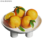 orange minimalist dish