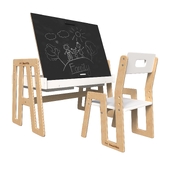 Растущий комплект мебели: детский стол и стул Растишка Limoni Kids