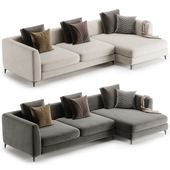 Meridian large chaise sofa