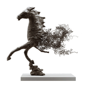 Abstract  Horse sculpture