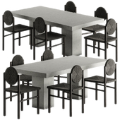 Abbott dining table set