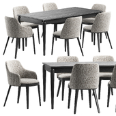 Calligaris Adel Chair & CB2 Crowley Table