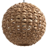 Woven Pendant Lamp Brown SIWAZE