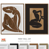 Abstract Figure Vintage Wall Art P-639