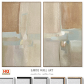 Large Accent Abstract Neutral Wall Art C-907