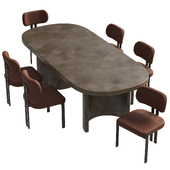 BAY Chair and Blevio dinning set
