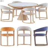 Kobe chair Vasco table by Wewood