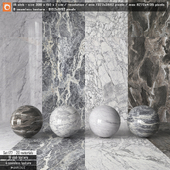 Marble slab & Seamless texture Set 177