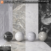 Marble slab & Seamless texture Set 178