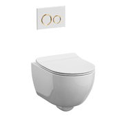 Scarabeo Moon toilet with Geberit Sigma 21 button