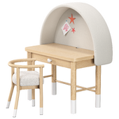 Набор детской мебели Axel Drawing Desk and White Horse Chair