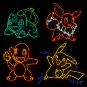 Neon Set "Pokemons"