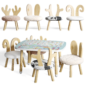 Table and chairs for the nursery
