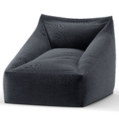 Cooper Bean Bag Chair with 2 materials