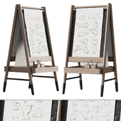 390 CB2 Wooden Kids Art Easel by Crate&kids 01