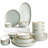Set of dishes for the kitchen or restaurant 3