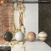 Marble slab & Seamless texture Set 181