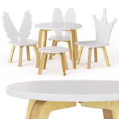 Kids Table and Chairs Set by Millwood