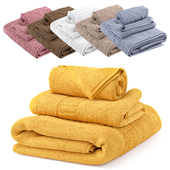 Набор сложенных полотенец для ванной _ Towels Set 1