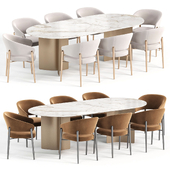 Linda Chair and Wave dining table