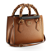Bag GUCCI Diana mini bag brown