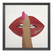 Jonathan Adler / Beaded Art Lips