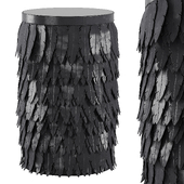 Black Rooster Decor - Boom Black Accent Table