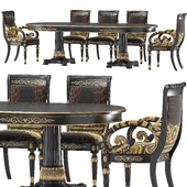 versace home vanitas dining table and chair