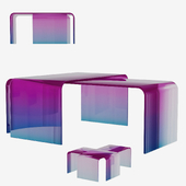Gradient Glass Tables