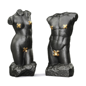 Dionysus and Venus torso sculpture