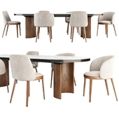 Adel Chairs and Blevio Table