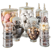 Set of sweets for cafes, restaurants or home cooking