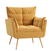 Contemporary Velvet Armchair